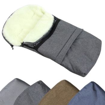 RAWSTYLE Winterfußsack 3 in 1 aus WOLLE (110cm & 85cm), meliert